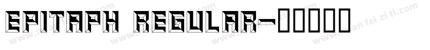 Epitaph Regular字体转换